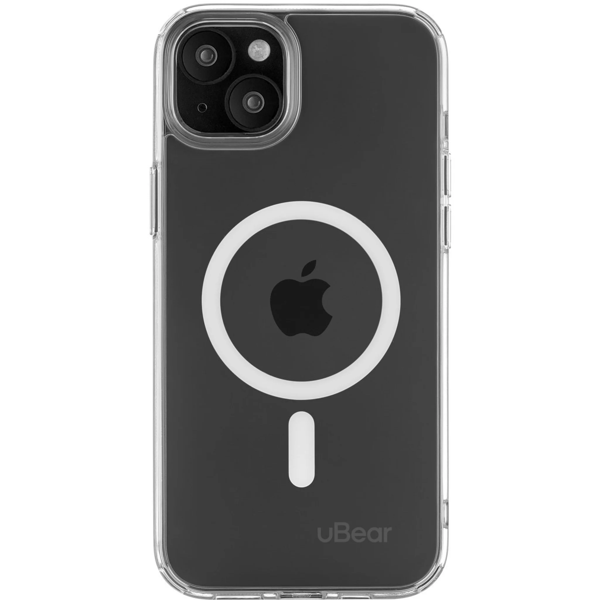 Чехол защитный uBear Real Mag Case, iPhone 15 MagSafe, прозрачный